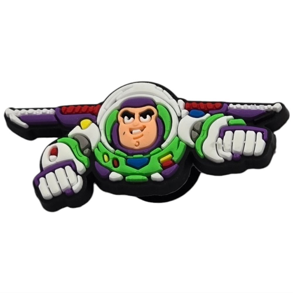 6/$20 Disney Buzz Lightyear Shoe Charms Crocs Rubber Shoe Jewelry Toy Story New